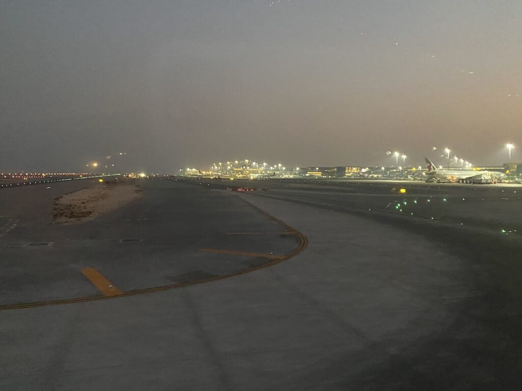 Airport tarmac at Doha airport.