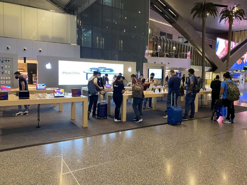 Apple store in the Doha Airport