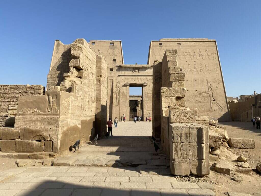 Entrance gate at the Temple of Horus