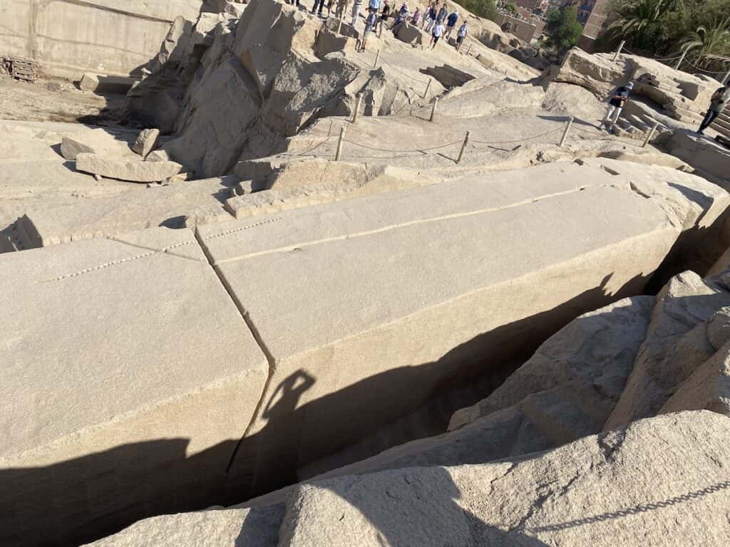 The crack in the Unfinished Obelisk