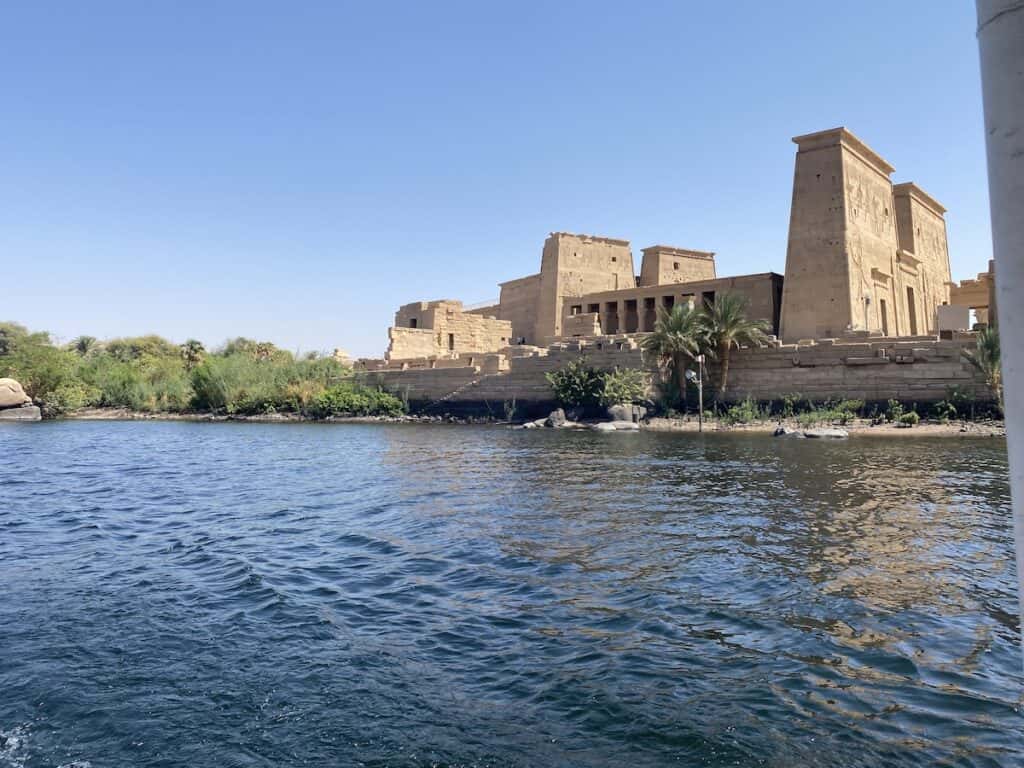 View of Philae Temple from the Nile River