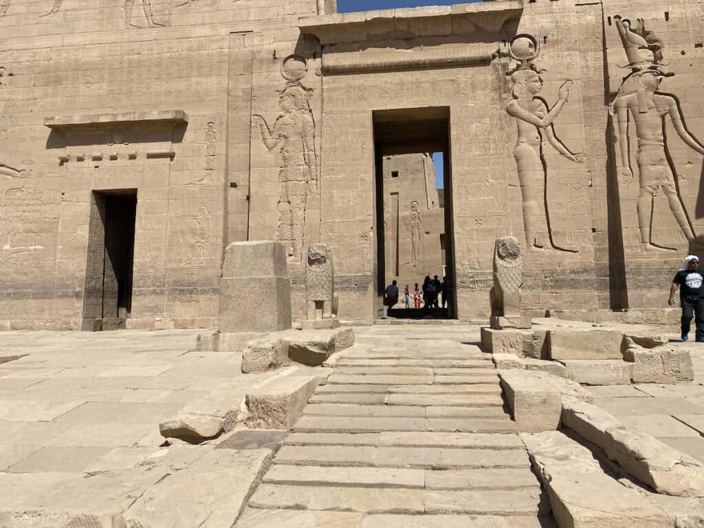 Tall door at Philae Temple