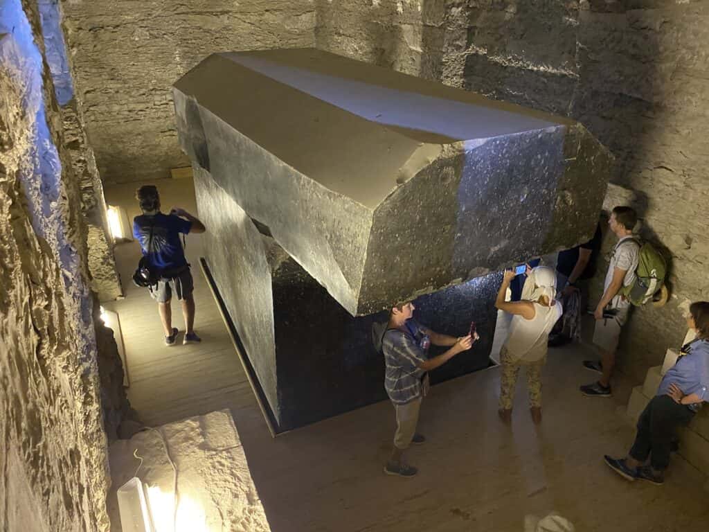 Huge stone box at the Serapeum