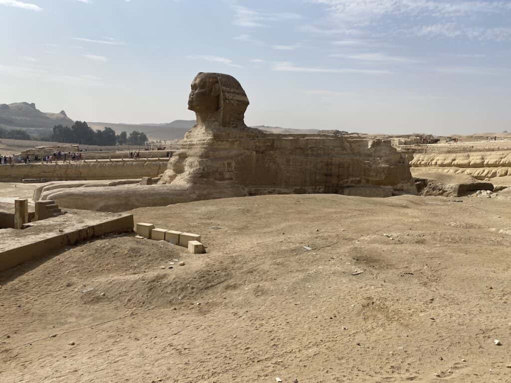 left side view of the Sphinx