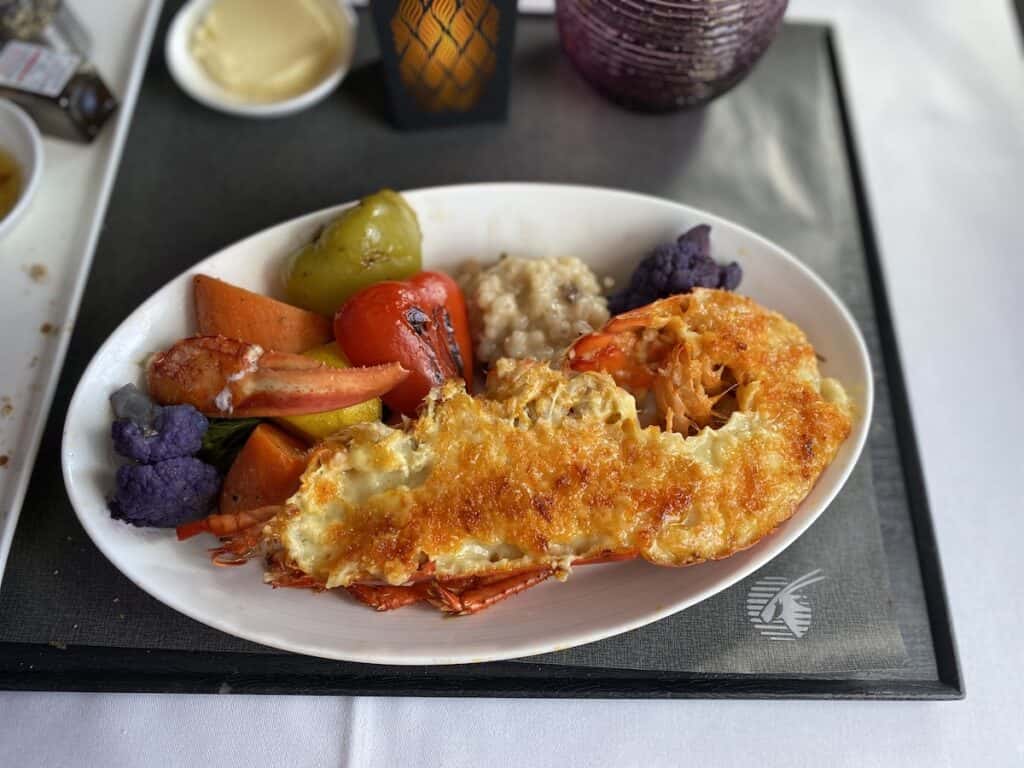 QSuite meal, Lobster Thermador