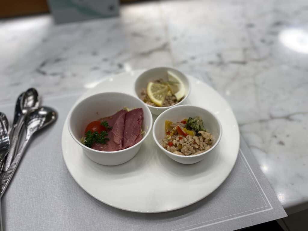 Snacks at the Al Mourjan Business Lounge