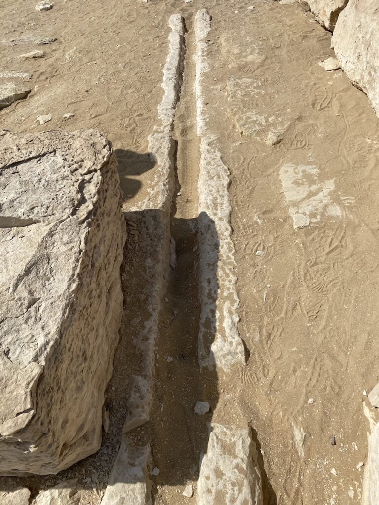 stone channel at Abu Gorab