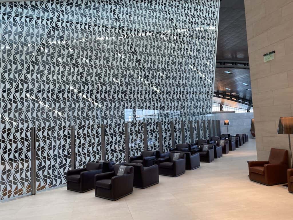 Al Safwa overflow seating outside the lounge