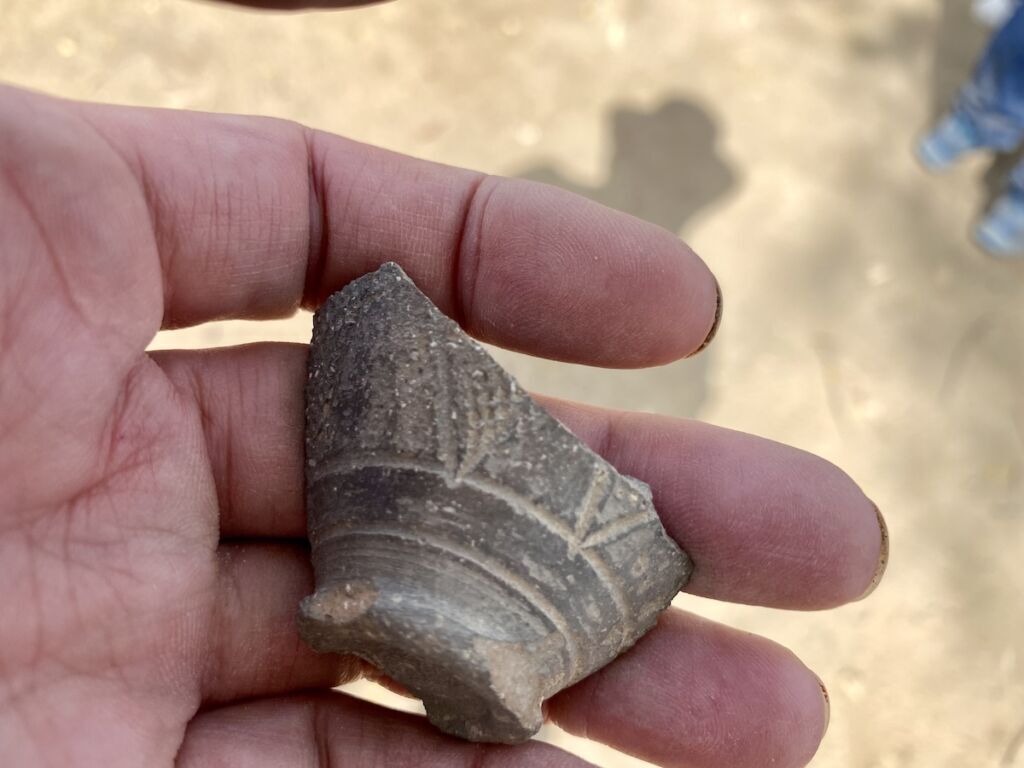 Pottery fragment from Lahun Pyramid grounds