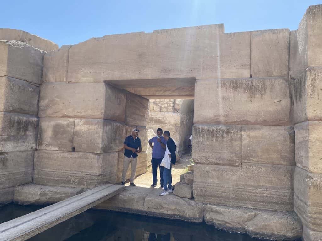 Large lintel at the entry to the Osirion