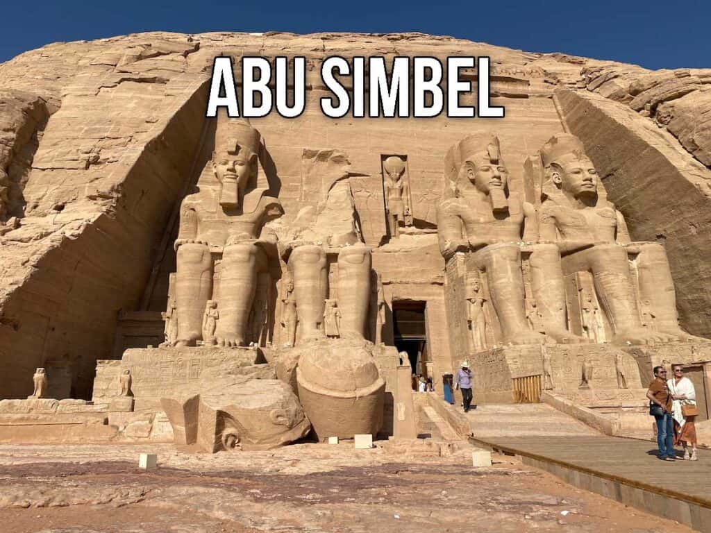 The Abu Simbel Temple entrance