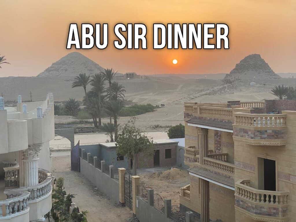 Sunset at Abu Sir, Egypt