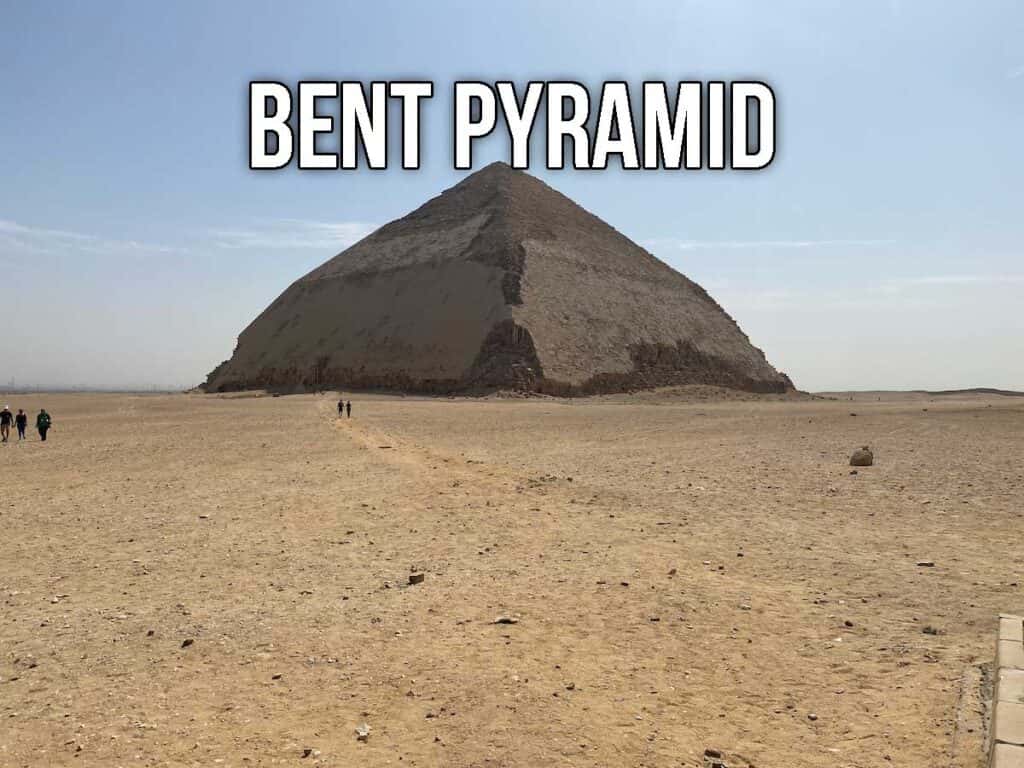 Bent pyramid in egypt