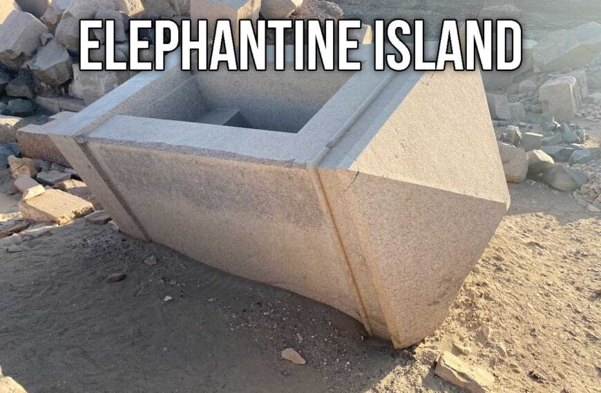 Large granite box on Elephantine Island.