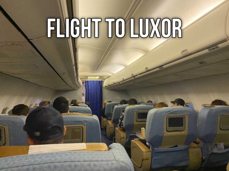 Photo of EgyptAir first class cabin