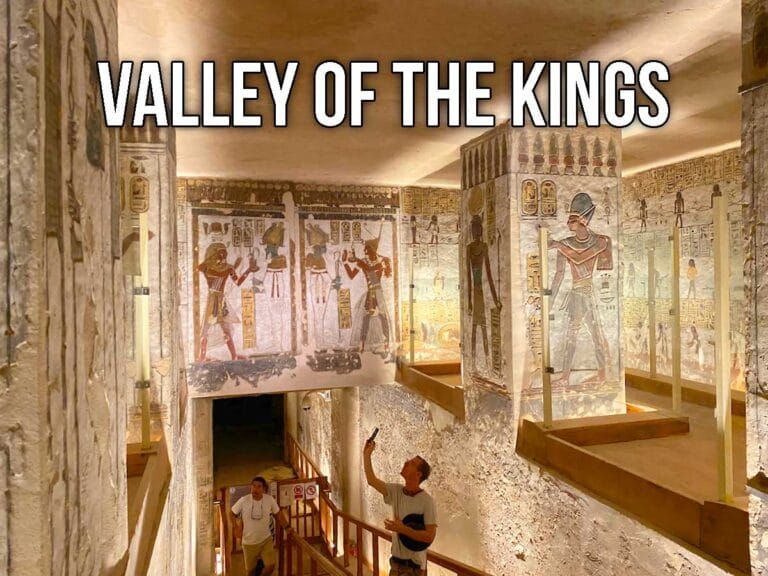 Inside the Seti I tomb at the Valley of the Kings in Egypt