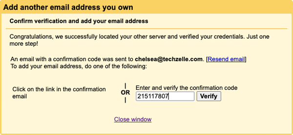 domain email gmail custom email verification