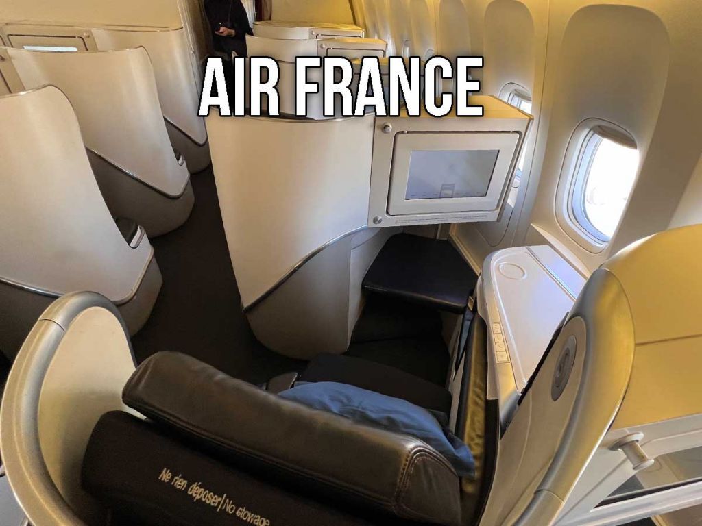 Air France business class cabin
