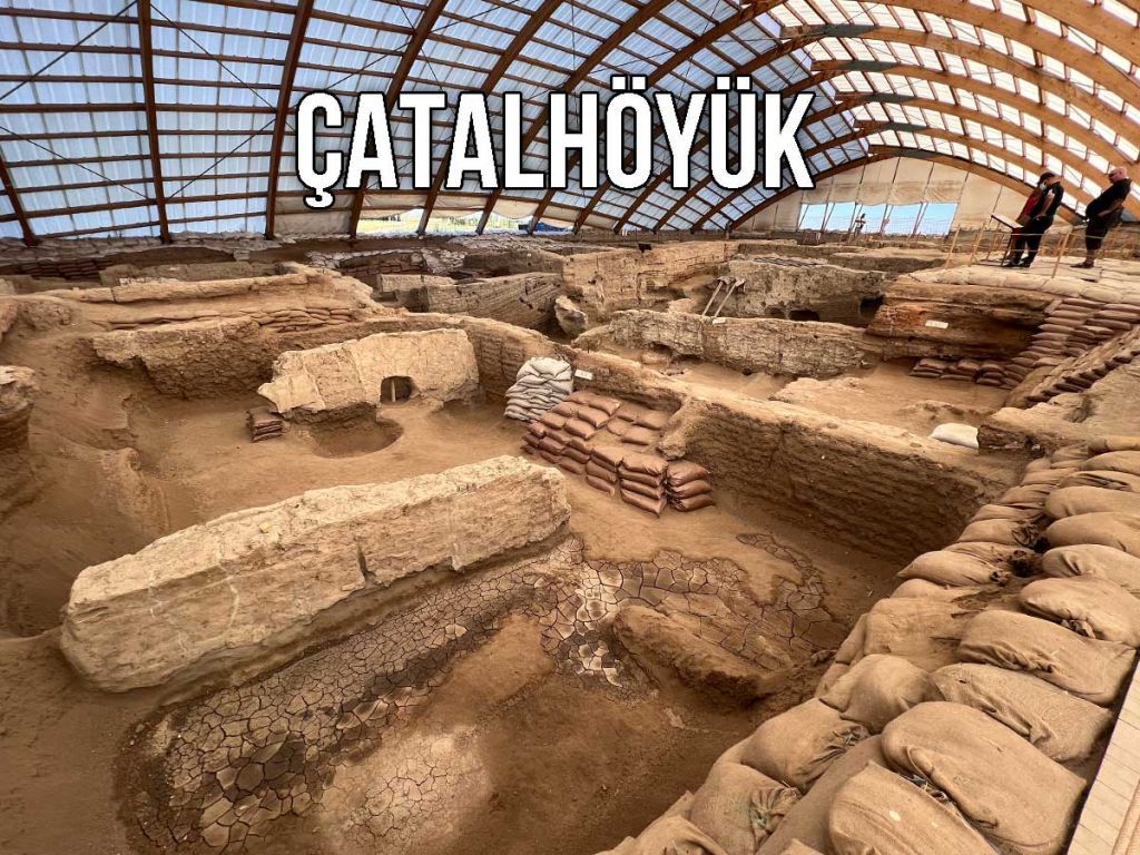 proto-city settlement of Catalhoyuk in Konya, Turkey