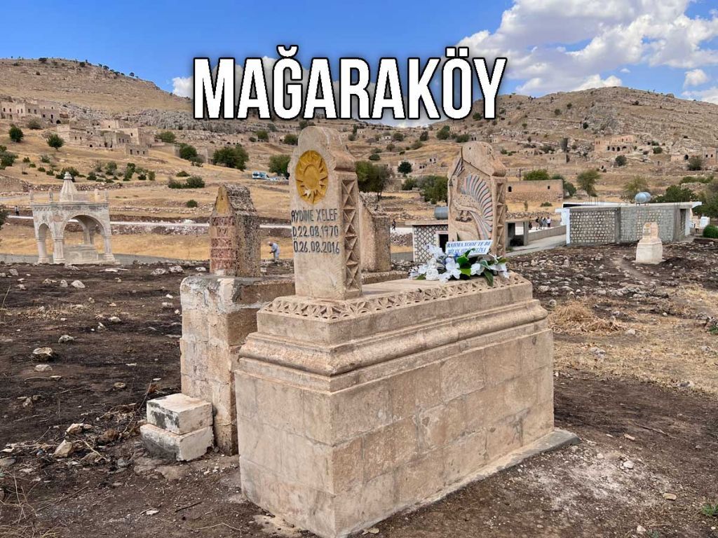 Tombs in the cemetery at Magarakoy, Turkey
