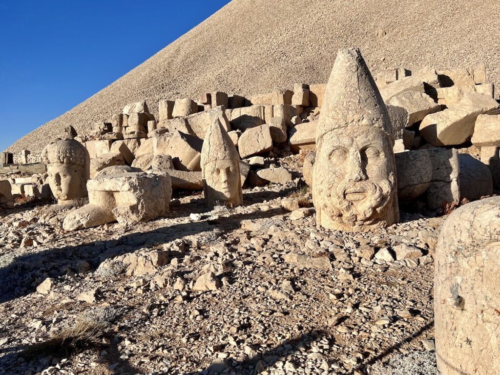 Statues of human heads at Mount Nemrut