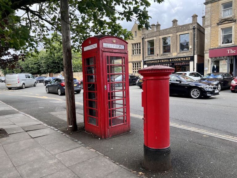 Phone booth at Bourton-on-the-Water