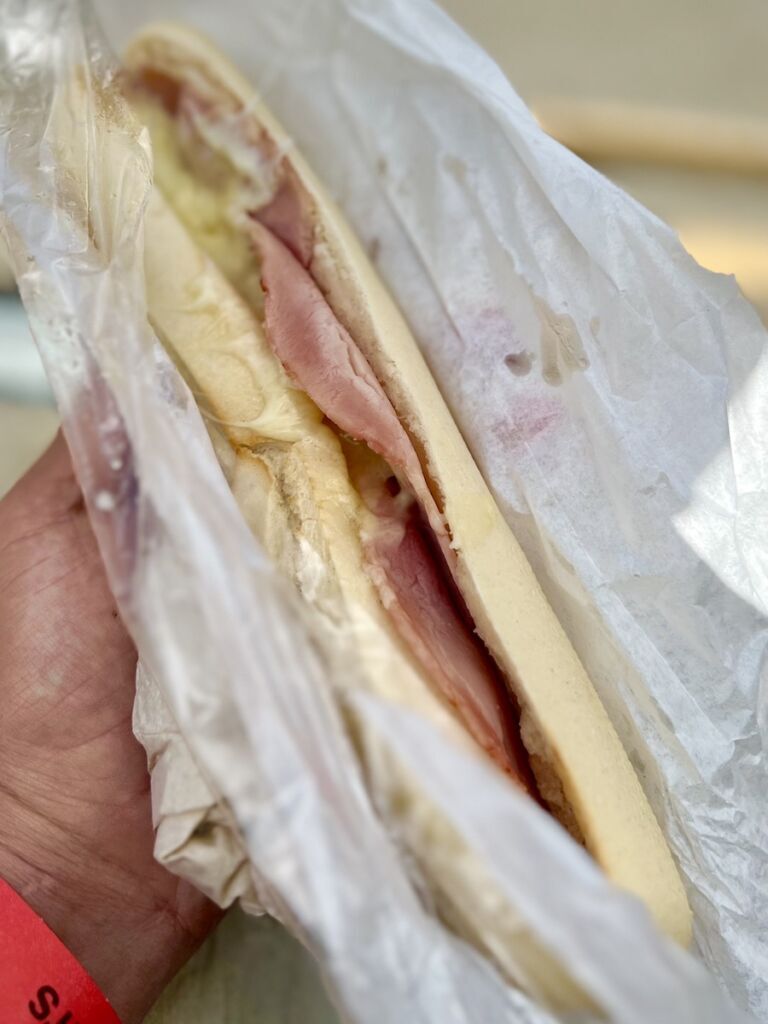 Ham & Cheese Baguette at Bourton-on-the-Water