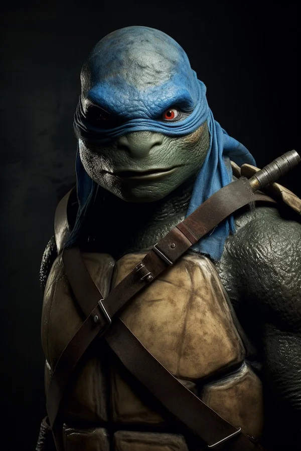 leonardo, the blue teenage mutant ninja turtle