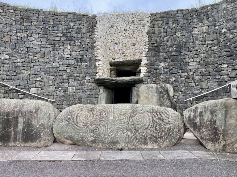 Door to enter Newgrange Passage Tomb