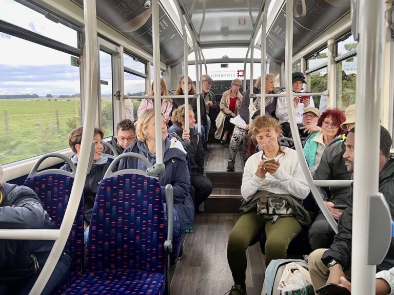 Shuttle bus ride back to the Visitor Center