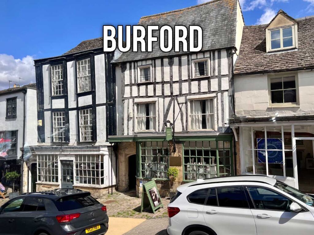 High Street at Burford, Cotswolds, Oxfordshire, England