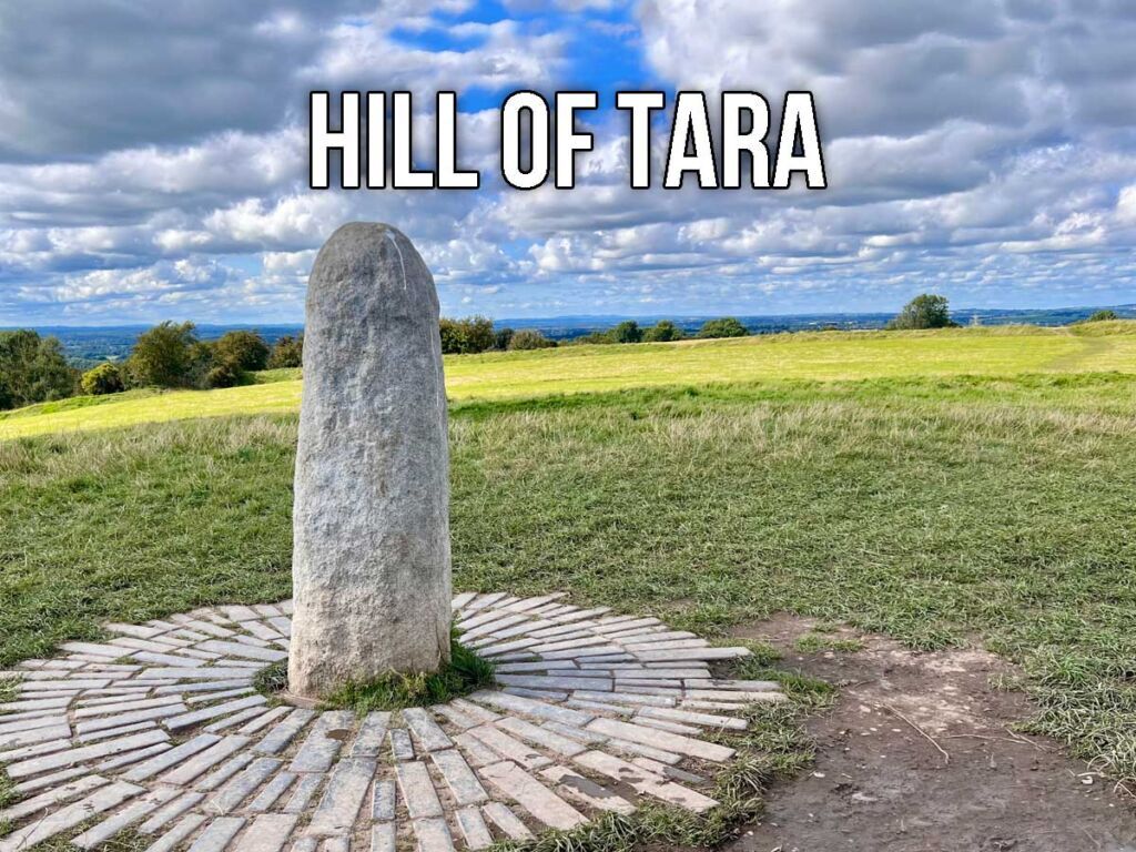 Lia Fáil, the Stone of Destiny, at Hill of Tara in Meath, Ireland.