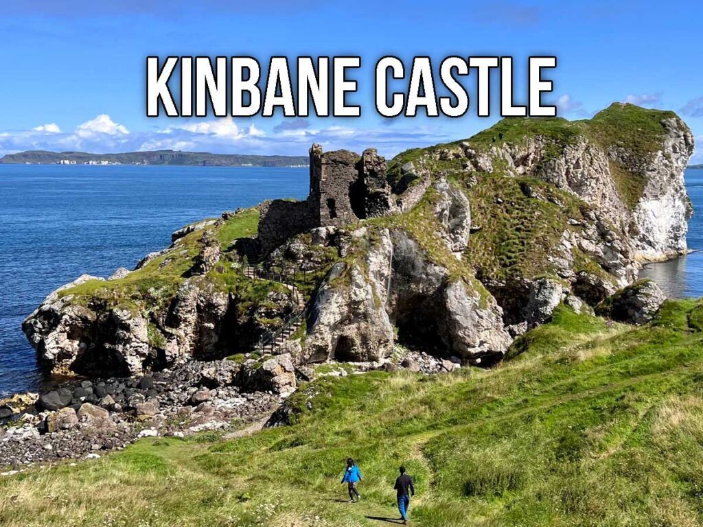 Kinbane Castle on the Causeway Coast of Antrim, Northern Ireland.