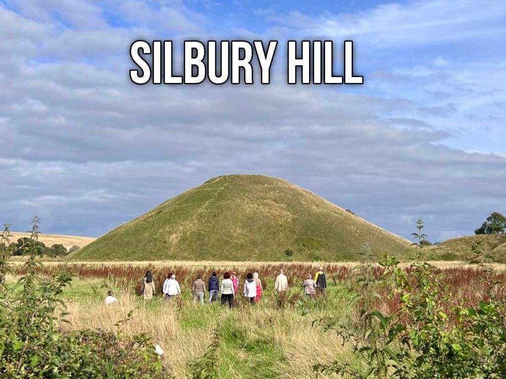 Silbury Hill in Wilshire County, England