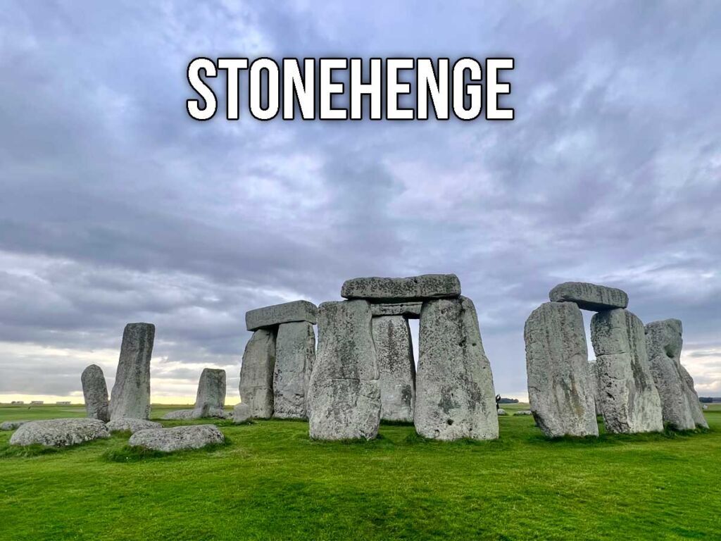 Stonehenge megalithic stones in Wiltshire England.