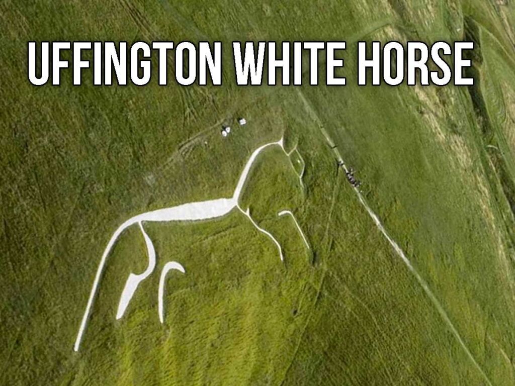Uffington White Horse in Oxfordshire.