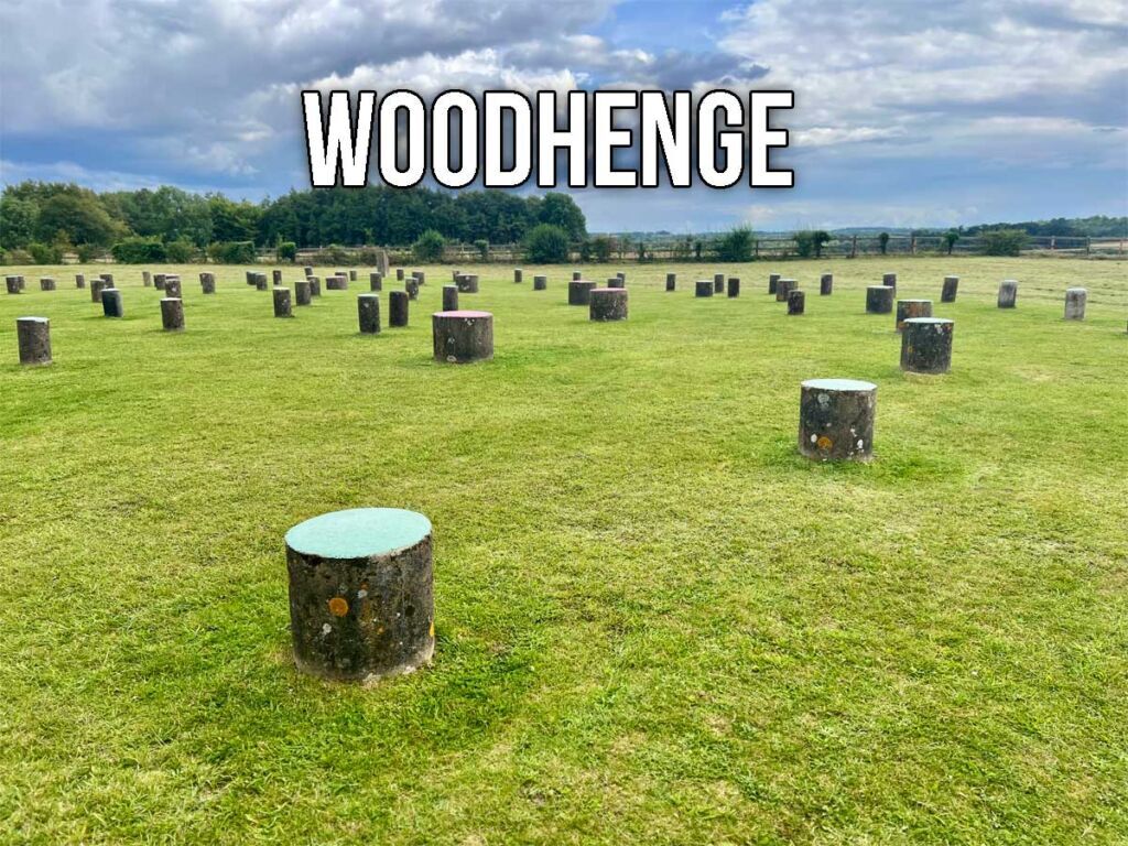 woodhenge concrete posts in Wiltshire, England