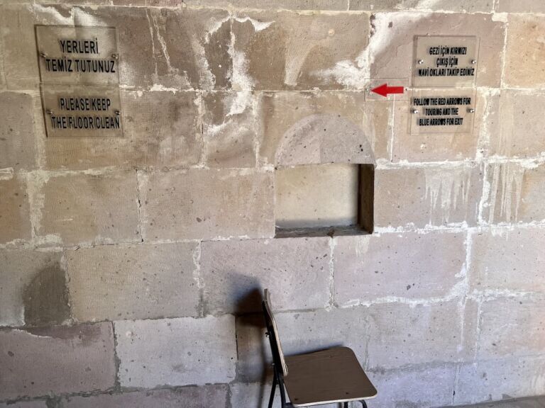 Instructions for touring Derinkuyu