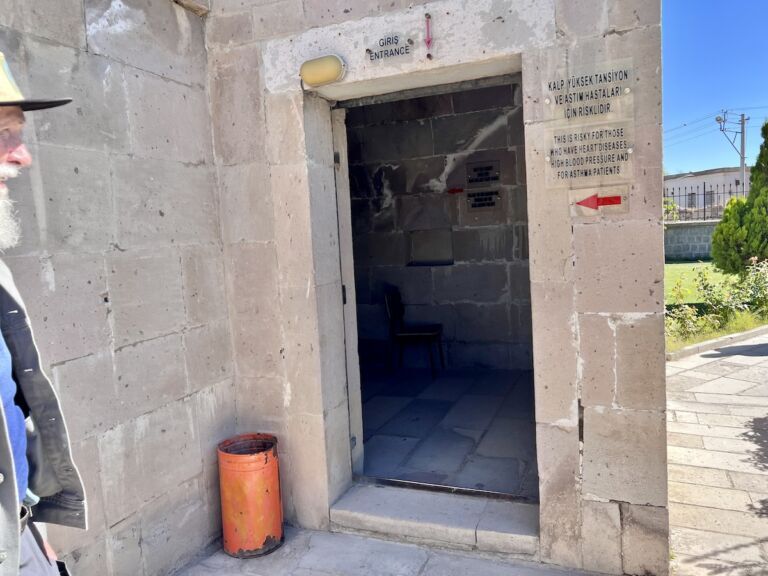 Entry door to Derinkuyu