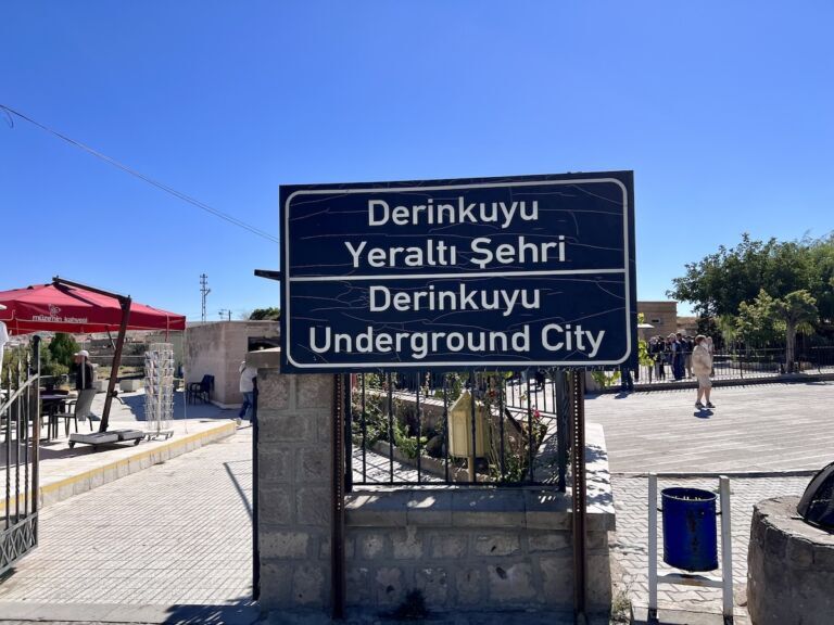 Derinkuyu Underground City sign
