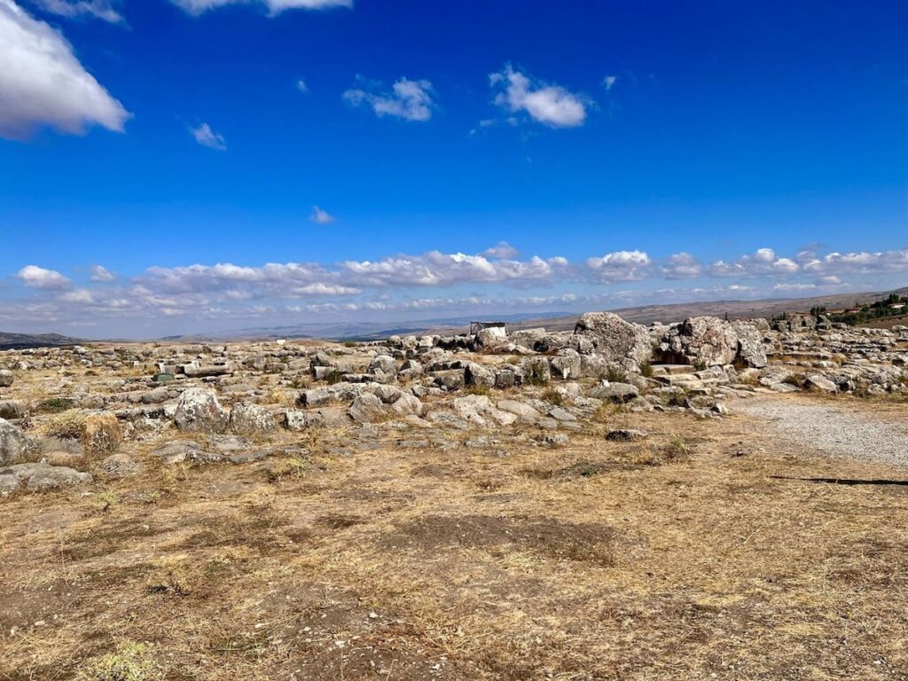 Hattusa great temple ruins