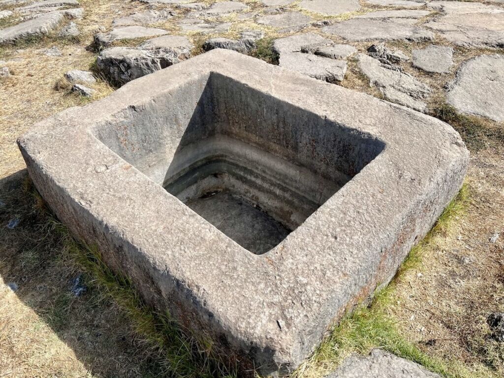 Stone basin at the Hattusa Great Temple