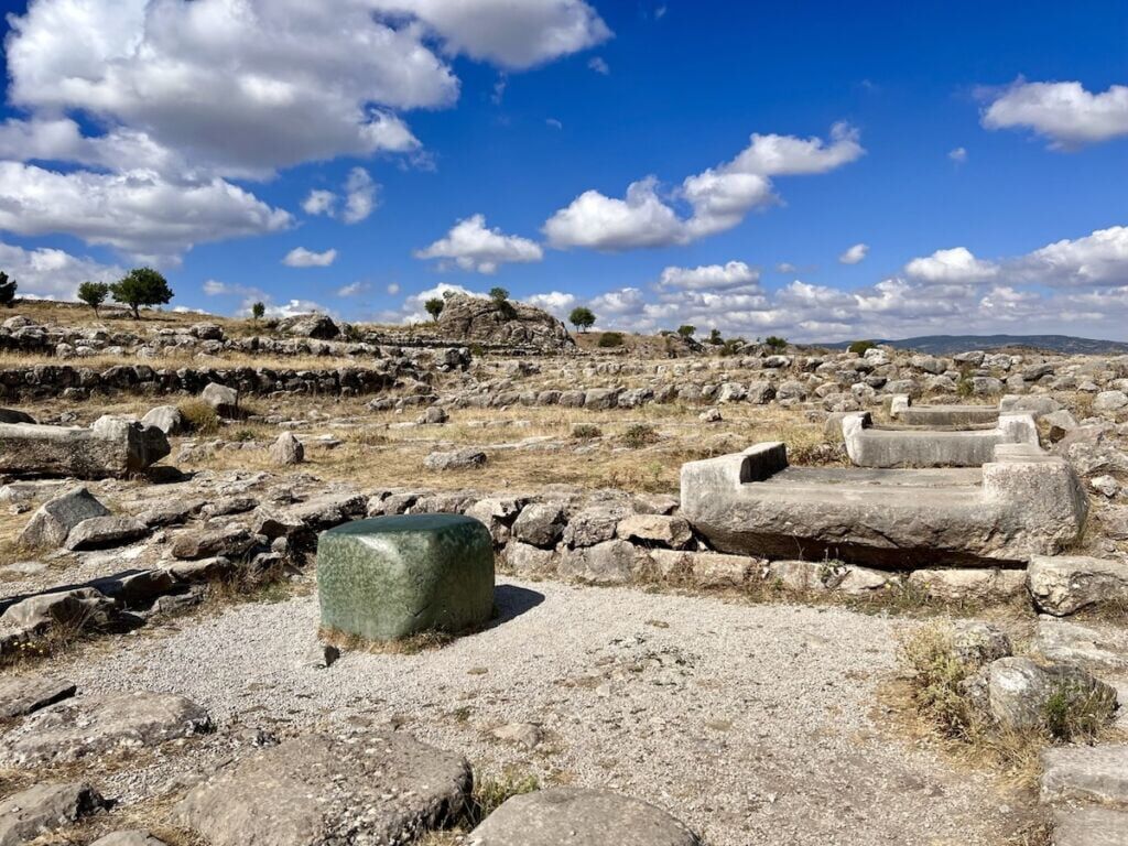 Green stone and channels at Hattusa