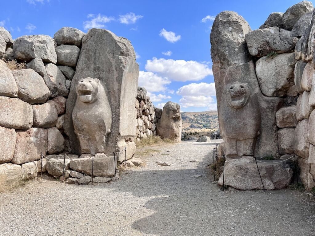 Lions at the Hattusa Lion Gate