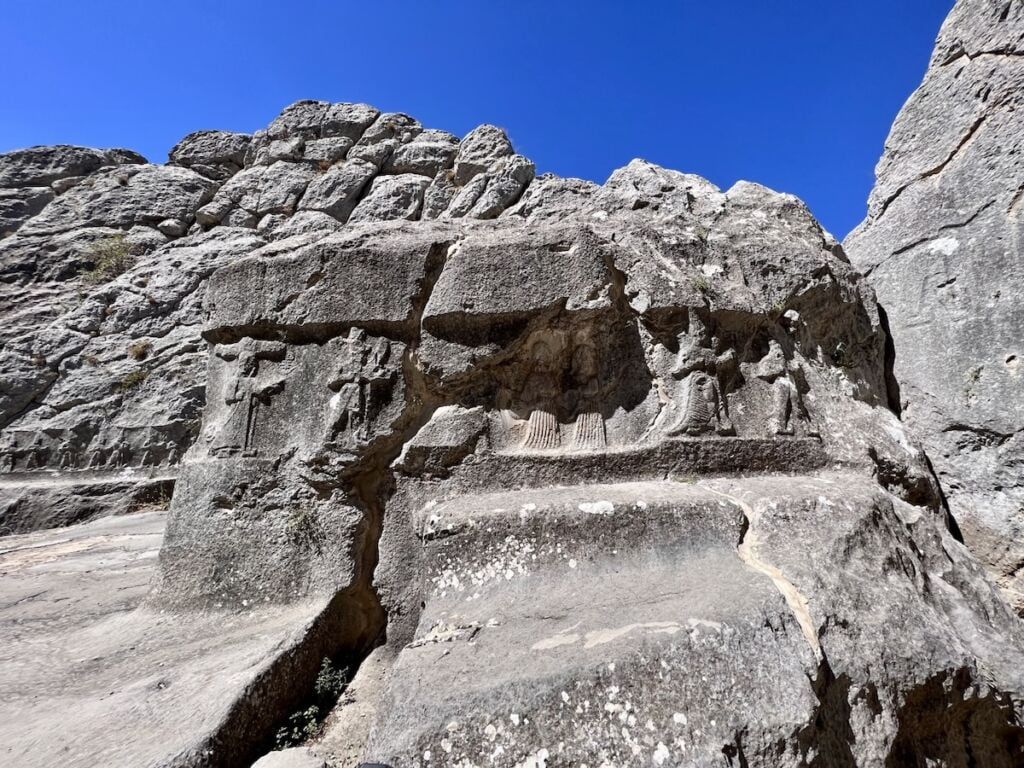 Yazilikaya Chamber A carving details