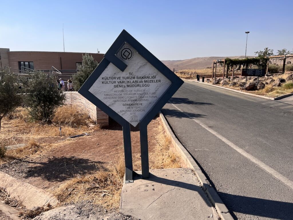 Entrance sign to gobekli tepe