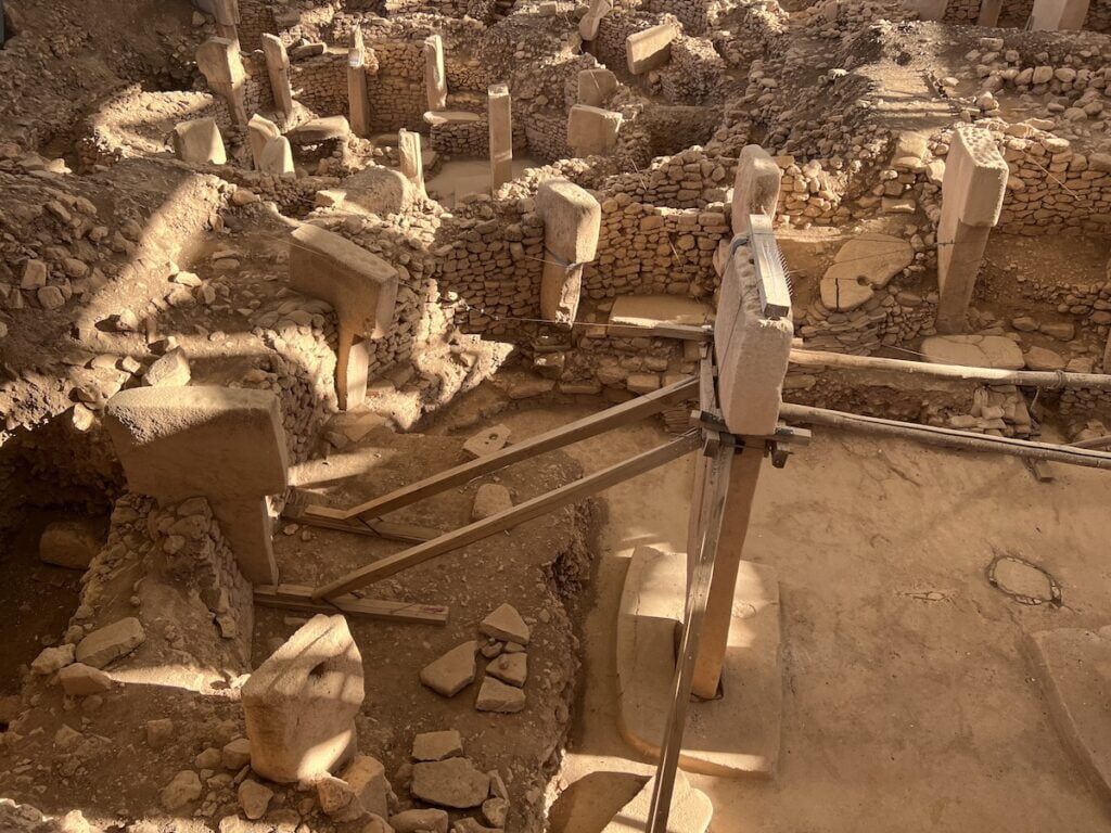 Pillars 30, 22, 21, 20, 19, and central pillar 18 in Enclosure D