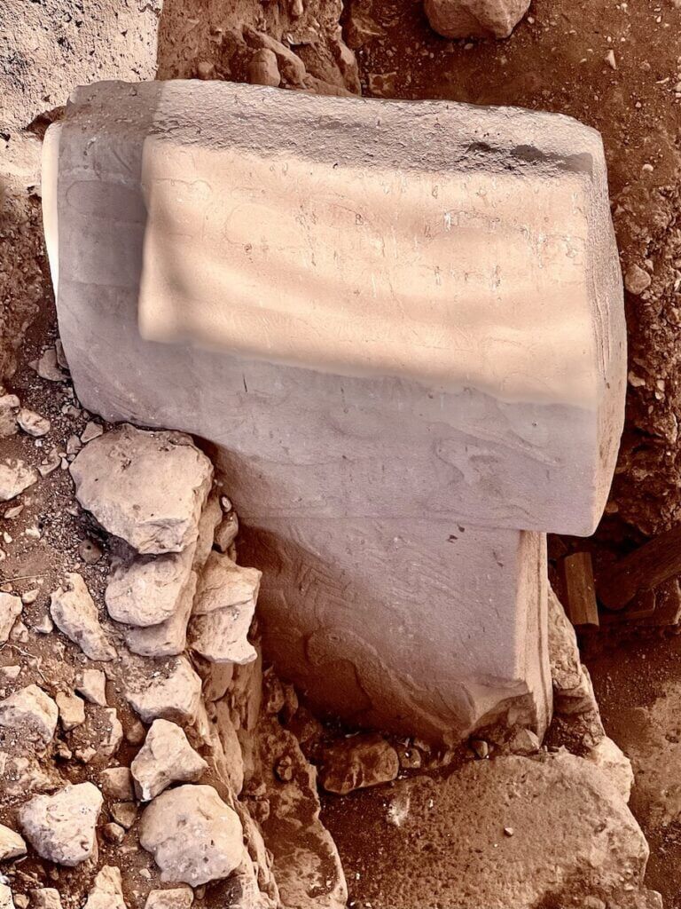 Pillar 43, the vulture stone in enclosure D