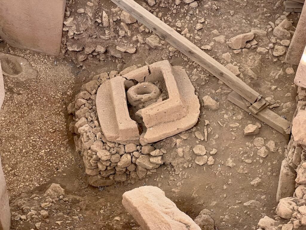 Porthole stone in Enclosure B at Gobekli Tepe
