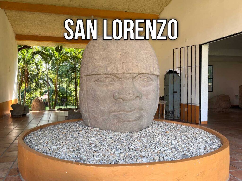 Olmec Stone Head at San Lorenzo Tenochtitlán, Veracruz, Mexico